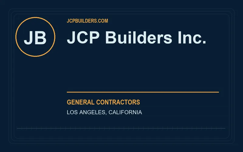 JCP Builders Inc. in Los Angeles, California