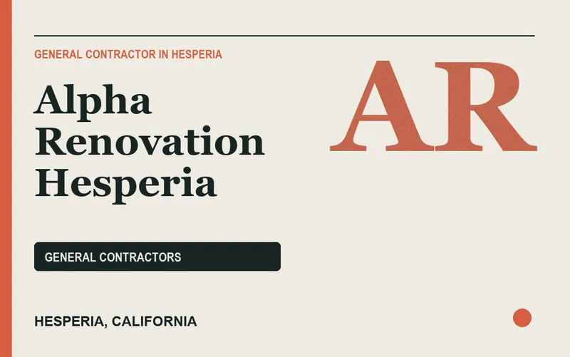 Alpha Renovation Hesperia in Hesperia, California
