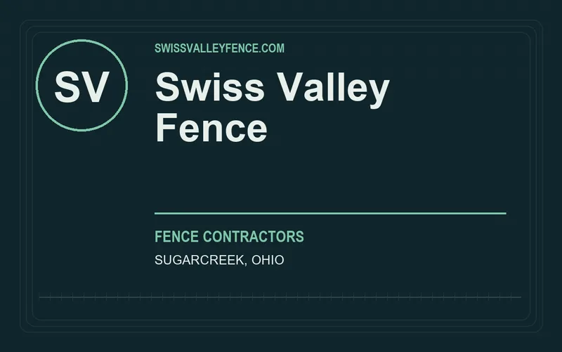 Swiss Valley Fence in Sugarcreek, Ohio