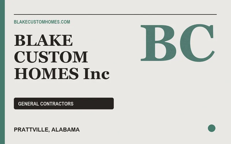 BLAKE CUSTOM HOMES Inc in Prattville, Alabama