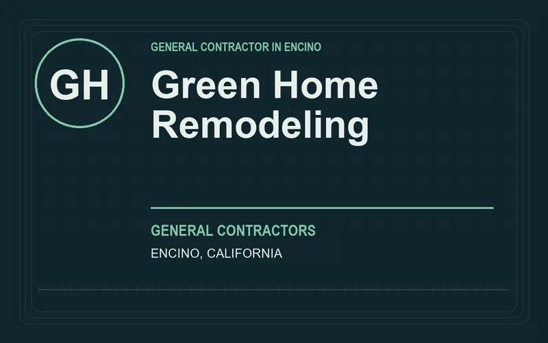 Green Home Remodeling in Encino, California