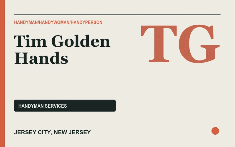 Tim Golden Hands in Jersey City, New Jersey
