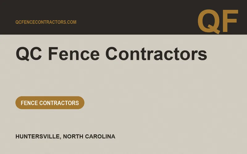 QC Fence Contractors in Huntersville, North Carolina