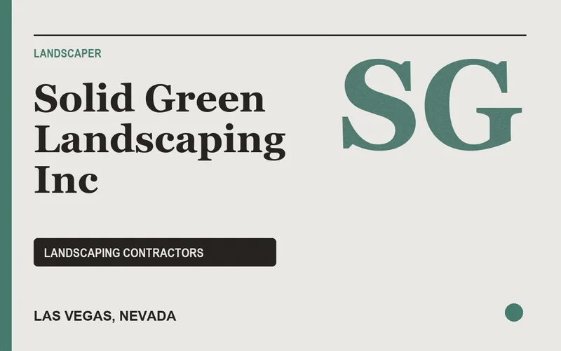 Solid Green Landscaping Inc in Las Vegas, Nevada
