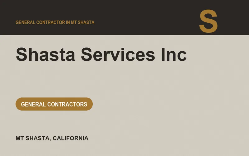 Shasta Services Inc in Mt Shasta, California