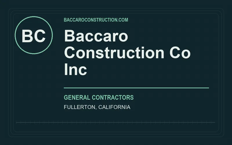 Baccaro Construction Co Inc in Fullerton, California