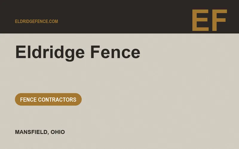Eldridge Fence in Mansfield, Ohio