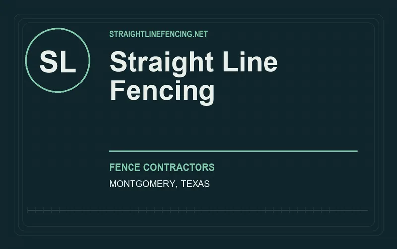 STRAIGHT LINE FENCING in Montgomery, Texas