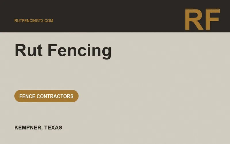 Rut Fencing in Kempner, Texas
