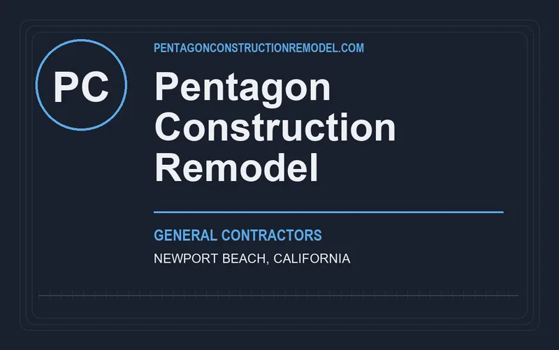Pentagon Construction Remodel in Newport Beach, California