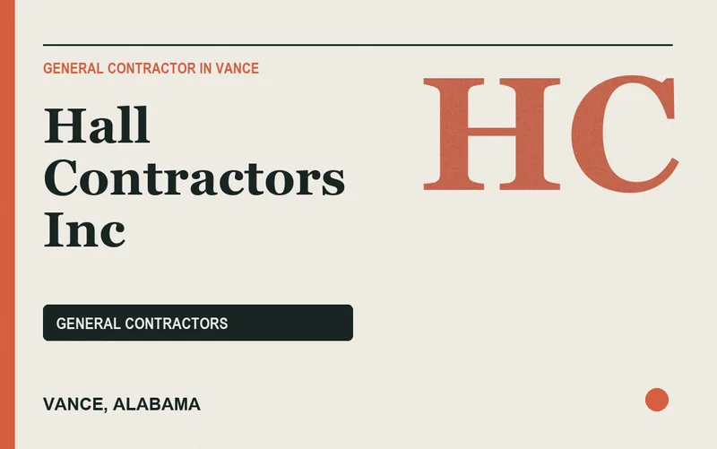 Hall Contractors Inc in Vance, Alabama