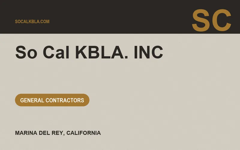 So Cal KBLA. INC in Marina Del Rey, California