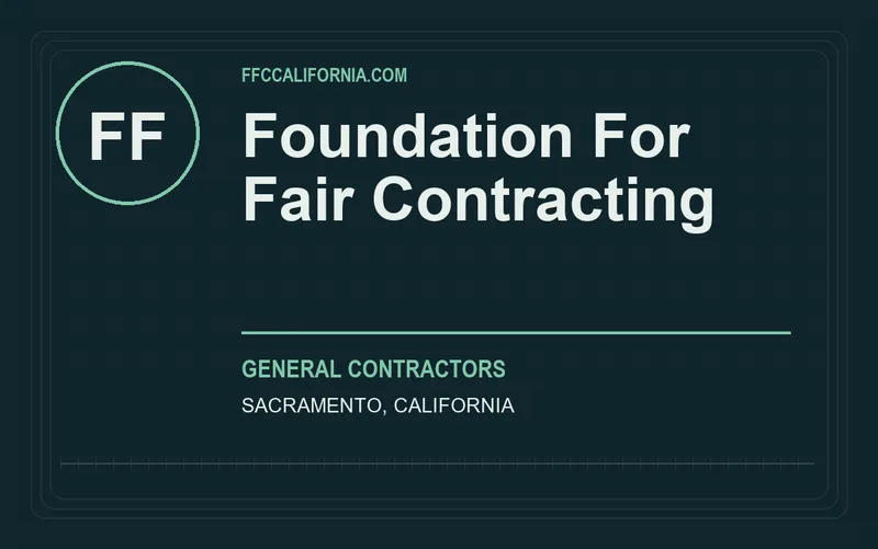 Foundation For Fair Contracting in Sacramento, California