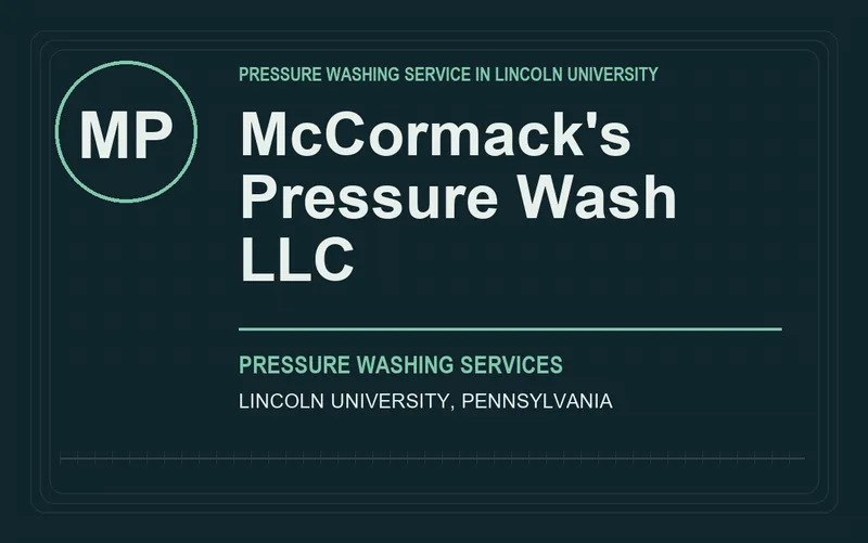 McCormack's Pressure Wash LLC in Lincoln University, Pennsylvania