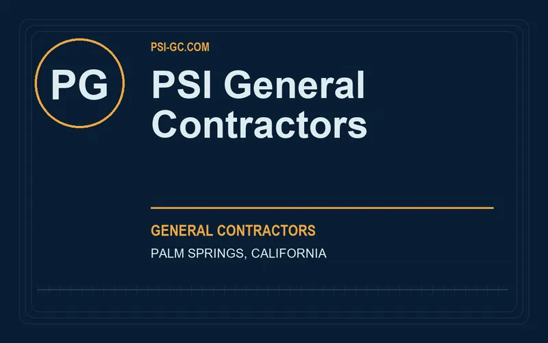 PSI General Contractors in Palm Springs, California