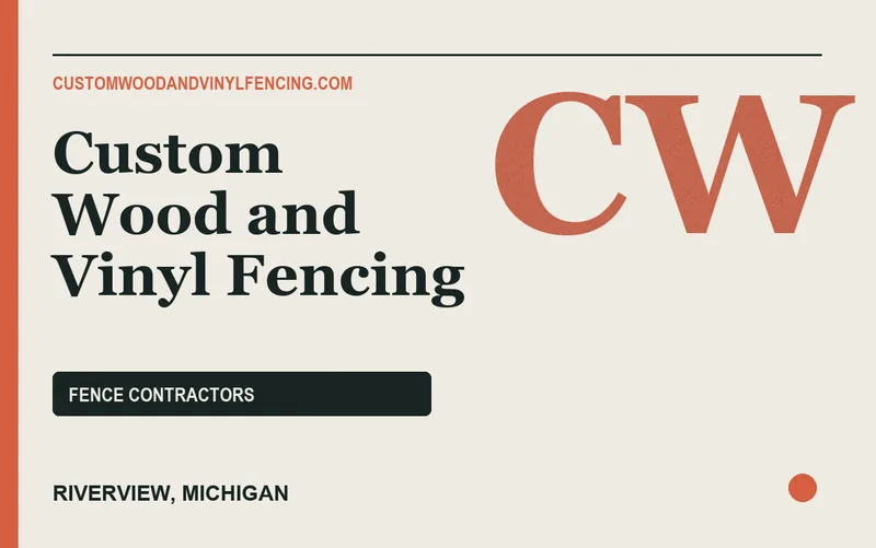 Custom Wood and Vinyl Fencing in Riverview, Michigan