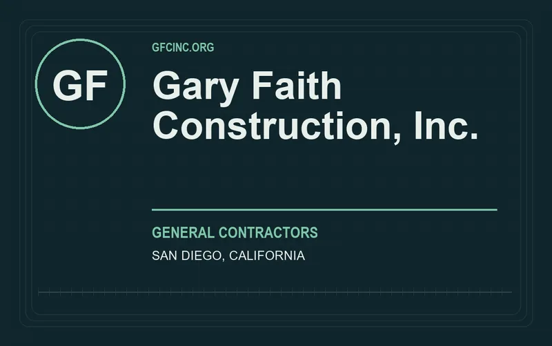 Gary Faith Construction, Inc. in San Diego, California