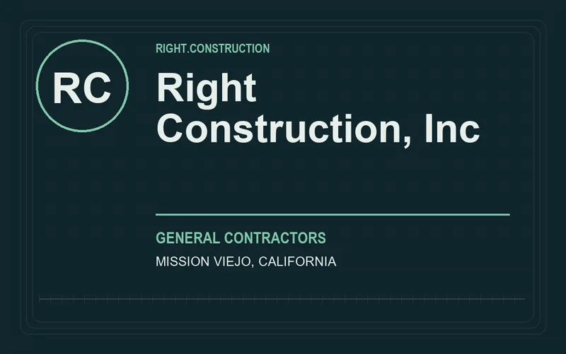 Right Construction, Inc in Mission Viejo, California