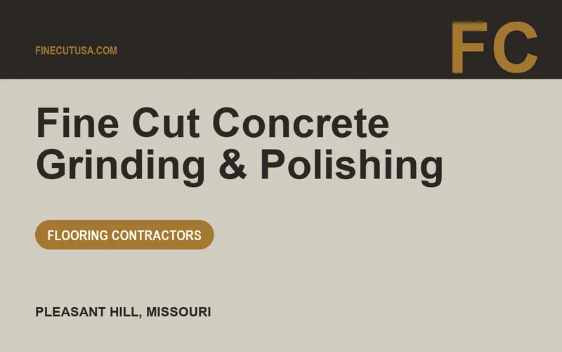 Fine Cut Concrete Grinding & Polishing in Pleasant Hill, Missouri