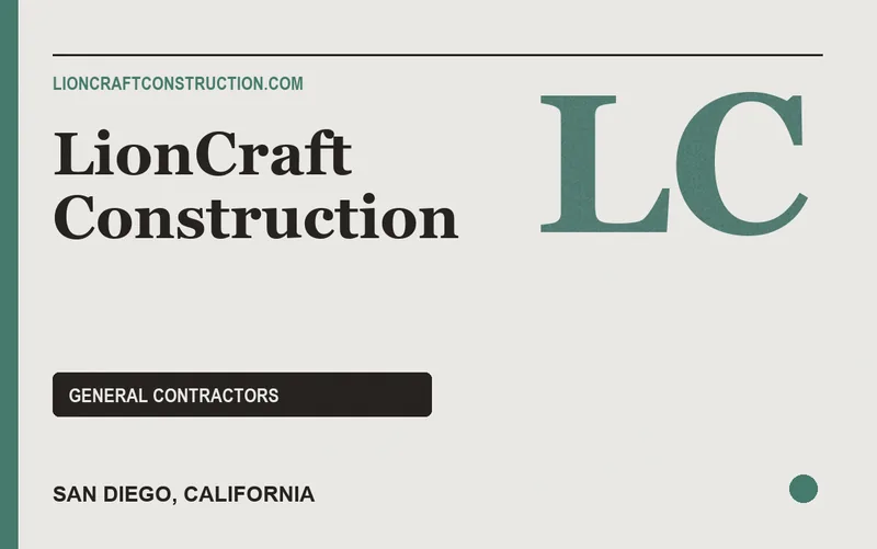 LionCraft Construction in San Diego, California
