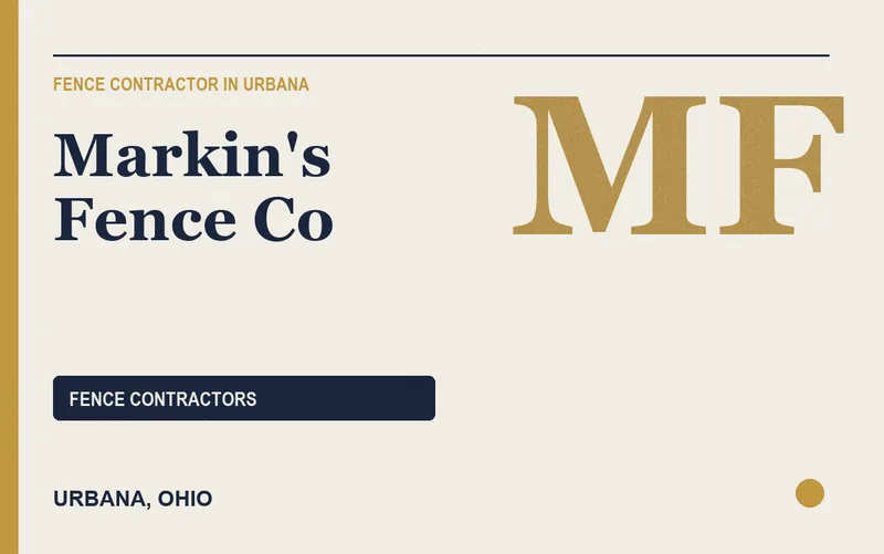 Markin's Fence Co in Urbana, Ohio