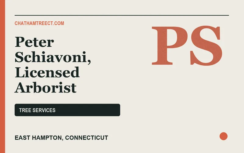 Peter Schiavoni, Licensed Arborist in East Hampton, Connecticut