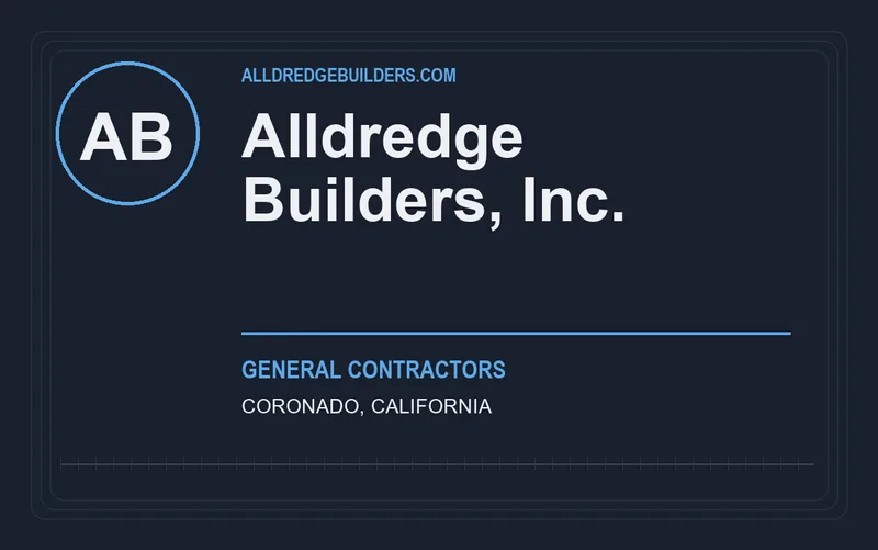 Alldredge Builders, Inc. in Coronado, California