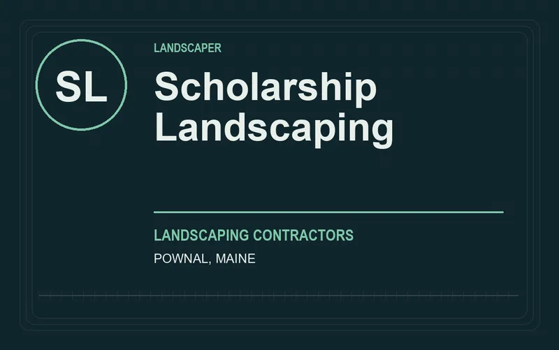Scholarship Landscaping in Pownal, Maine