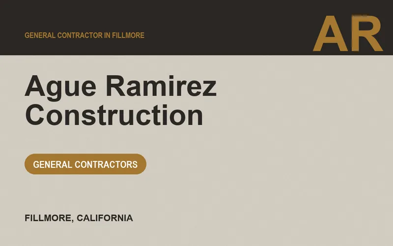 Ague Ramirez Construction in Fillmore, California