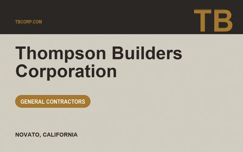Thompson Builders Corporation in Novato, California