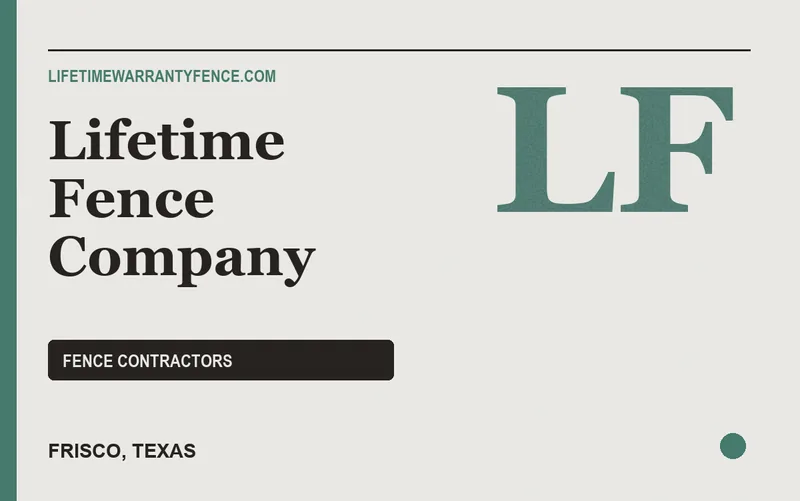 Lifetime Fence Company in Frisco, Texas