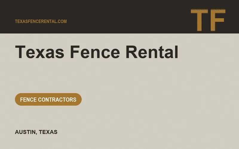 Texas Fence Rental in Austin, Texas