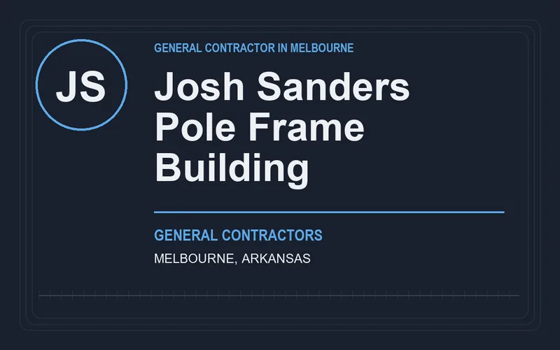 Josh Sanders Pole Frame Building in Melbourne, Arkansas