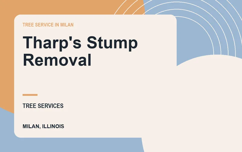 Tharp's Stump Removal in Milan, Illinois
