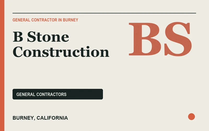 B Stone Construction in Burney, California