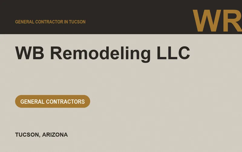 WB Remodeling LLC in Tucson, Arizona