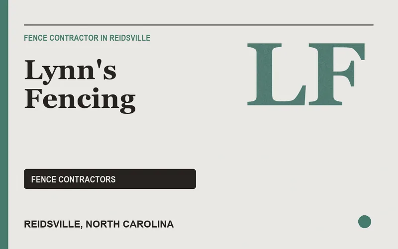 Lynn's Fencing in Reidsville, North Carolina