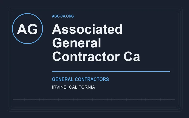 Associated General Contractor Ca in Irvine, California