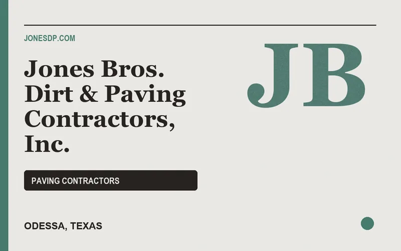 Jones Bros. Dirt & Paving Contractors, Inc. in Odessa, Texas