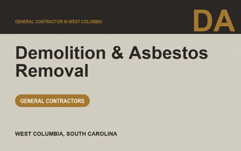 Demolition & Asbestos Removal in West Columbia, South Carolina