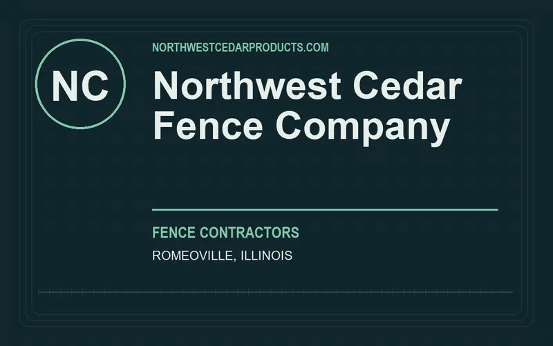 Northwest Cedar Fence Company in Romeoville, Illinois