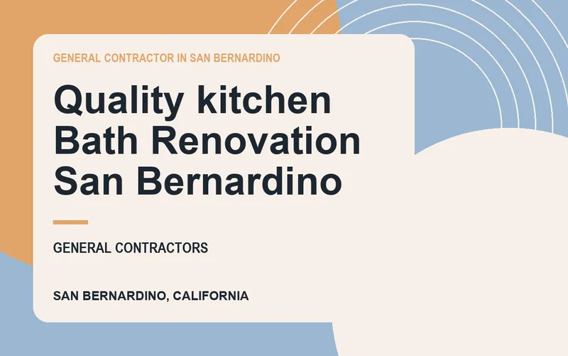 Quality kitchen Bath Renovation San Bernardino in San Bernardino, California
