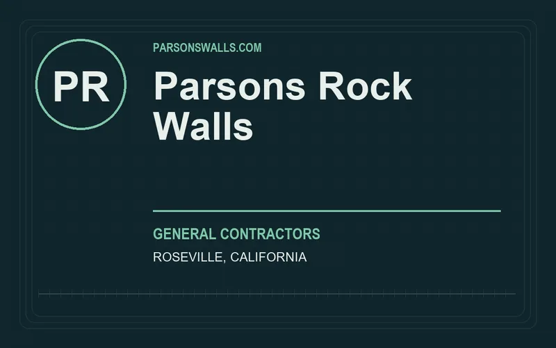 Parsons Rock Walls in Roseville, California