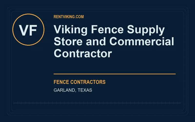 Viking Fence Supply Store and Commercial Contractor in Garland, Texas