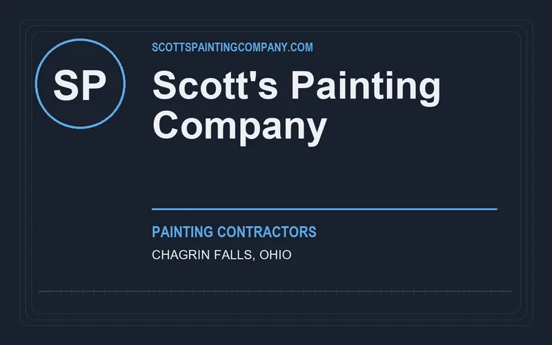 Scott's Painting Company in Chagrin Falls, Ohio