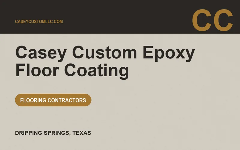 Casey Custom Epoxy Floor Coating in Dripping Springs, Texas