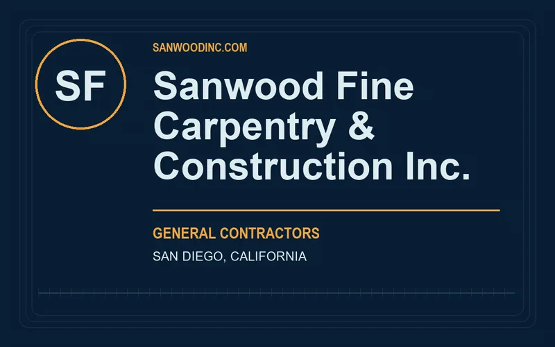 Sanwood Fine Carpentry & Construction Inc. in San Diego, California