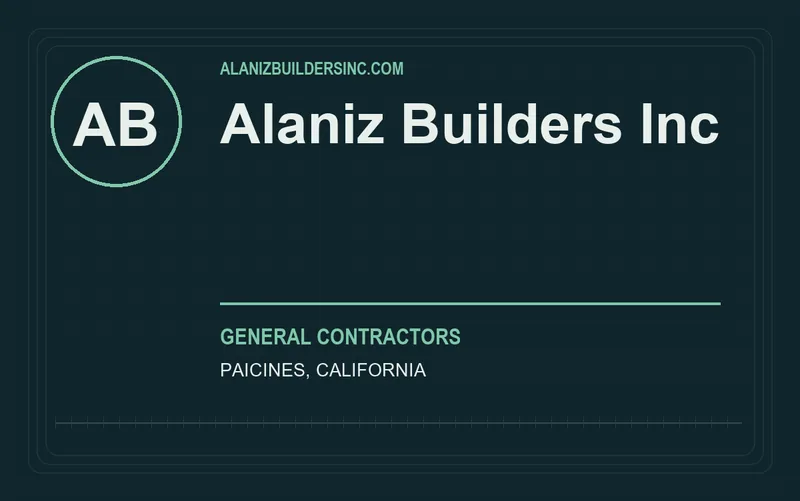 Alaniz Builders Inc in Paicines, California