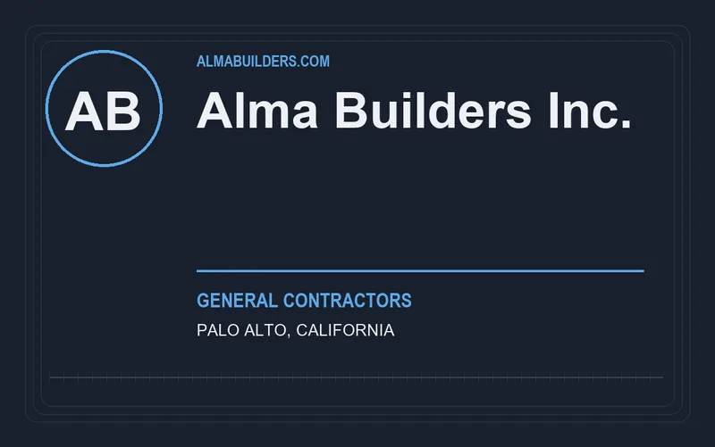 Alma Builders Inc. in Palo Alto, California