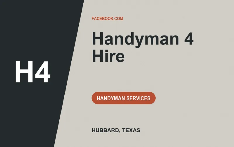 Handyman 4 Hire in Hubbard, Texas